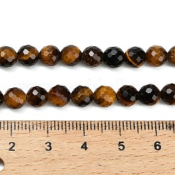 Natural Tiger Eye Beads Strands&nbsp;G-L642-F01-6mm