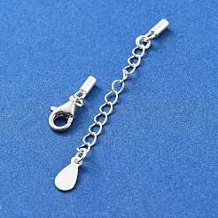 925 Sterling Silver Curb Chain Extender&nbsp;STER-G039-01B-S
