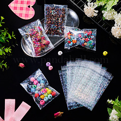 50Pcs Double Face Laser Rectangle PE Cellophane Bags&nbsp;ABAG-TAC0013-14B