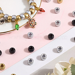 600Pcs 3 Colors Spray Painted Plastic Beads&nbsp;KY-SC0002-35