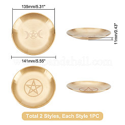 2Pcs 2 Style 201 Stainless Steel Candle Holder&nbsp;AJEW-UN0001-41A