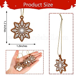 Christmas Theme Plastic Pendant Decorations&nbsp;HJEW-SZ0001-05