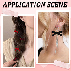 72Pcs 18 Colors Velvet Bowknot Costume Accessories&nbsp;DIY-SP0004-96