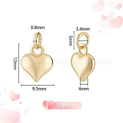 10Pcs Rack Plating Brass Pendants&nbsp;KK-PH0013-16