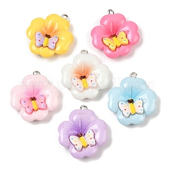 Opaque Resin Pendants&nbsp;RESI-D016-02C