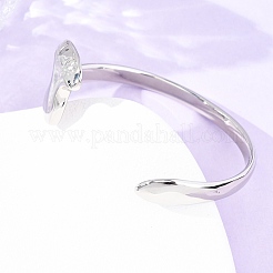 316 Surgical Stainless Steel Cuff Bangles&nbsp;BJEW-C142-08P
