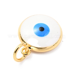 Brass Enamel Pendants&nbsp;ZIRC-J025-71G-B