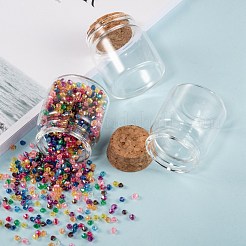 Glass Jar Glass Bottle for Bead Containers&nbsp;CON-E008-58x47mm