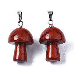 Natural Red Jasper Pendants&nbsp;G-N0325-10E