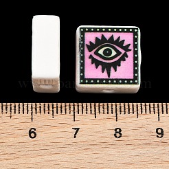 Printed Handmade Porcelain Beads&nbsp;PORC-G016-04U
