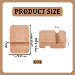 4Pcs Wood Embroidery Hoop Easels&nbsp;ODIS-WH0331-02B