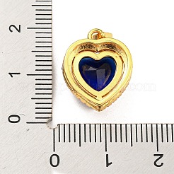 Rack Plating Brass Micro Pave Cubic Zirconia Pendants&nbsp;KK-H469-02G
