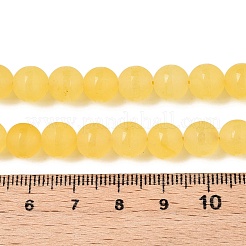 Frosted Natural White Jade Beads Strands&nbsp;G-T138-8mm-209J