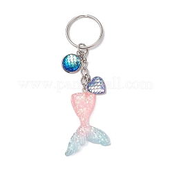 Mermaid Tail Resin Pendant Keychain&nbsp;KEYC-JKC01069