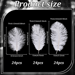 72Pcs 3 Styles Ostrich Feather Craft for Wedding Party Centerpieces Home Decoration&nbsp;DIY-GA0009-95