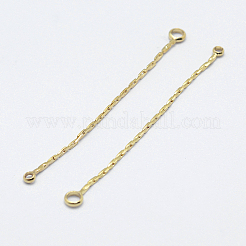 Brass Chain Links connectors&nbsp;KK-F727-64G-NF