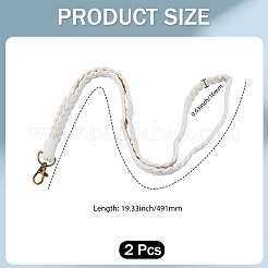 2Pcs Polyester ID Card Cell Phone Lanyard&nbsp;AJEW-CY0002-20C