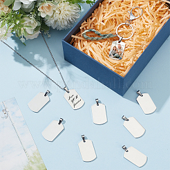 25Pcs 304 Stainless Steel Stamping Blank Tag Pendants&nbsp;STAS-BC0003-81