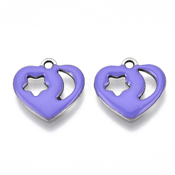 201 Stainless Steel Enamel Charms&nbsp;STAS-N088-13