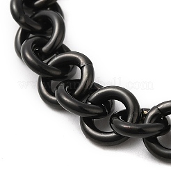 Ion Plating(IP) 304 Stainless Steel Rolo Chain Bracelets&nbsp;BJEW-F433-01B