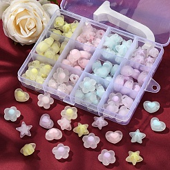 92Pcs 12 Style Transparent Acrylic Beads&nbsp;TACR-YW0001-54