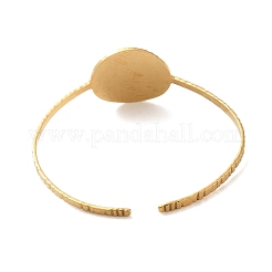 304 Stainless Steel Open Cuff Bangles&nbsp;BJEW-K230-02E-G