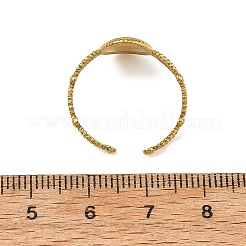 304 Stainless Steel Shell Cuff Open Rings&nbsp;RJEW-JR01111-01