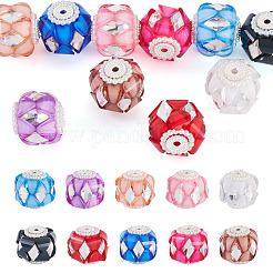 10Pcs 10 Colors Transparent Acrylic Beads&nbsp;CLAY-TA0002-07