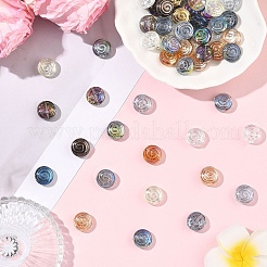 70Pcs 14 Colors Transparent Glass Beads&nbsp;GLAA-YW0005-48