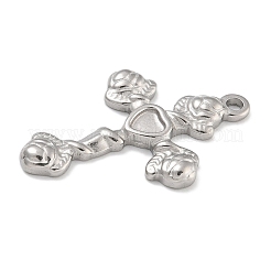 304 Stainless Steel Pendant Cabochons Settings&nbsp;STAS-D197-11P