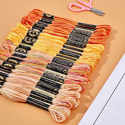 20 Skeins 4 Colors 6-Ply Polyester Embroidery Floss&nbsp;OCOR-CY0004-38B