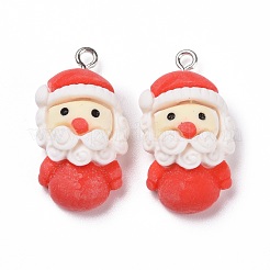 Christmas Opaque Resin Pendants&nbsp;RESI-G028-04P