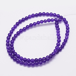 Natural Malaysia Jade Bead Strands&nbsp;G-A146-4mm-A01