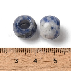 Natural Blue Spot Jasper European Beads&nbsp;G-N342-03D