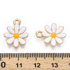 Light Gold Plated Alloy Pendants&nbsp;X-ENAM-T009-39A