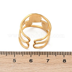 304 Stainless Steel Cuff Rings&nbsp;RJEW-S629-03G