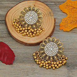Sunflower Zinc Alloy Chandelier Earrings&nbsp;HD8181-1