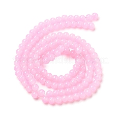 Baking Paint Imitation Jade Glass Round Bead Strands&nbsp;DGLA-XCP0001-25