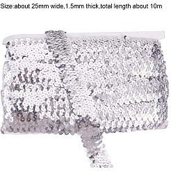 Plastic Paillette Elastic Trim&nbsp;PVC-PH0001-12
