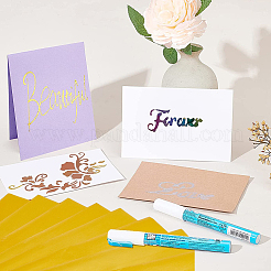 PET Stamping Hot Foil Paper&nbsp;DIY-WH0374-15A