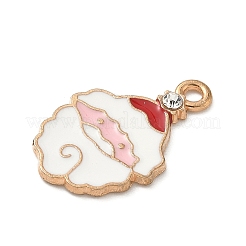 Christmas Themes Alloy Rhinestone Pendants&nbsp;PALLOY-P313-02E-G