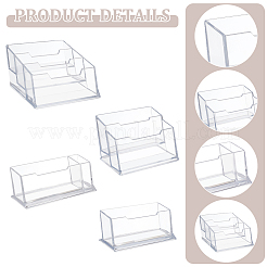 4Pcs 4 Styles Acrylic Business Card Holder&nbsp;ODIS-WR0001-08