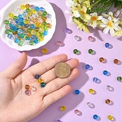 240Pcs 8 Colors Transparent Glass Beads Strands&nbsp;GLAA-YW0005-30