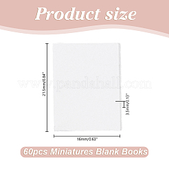 60Pcs Mini Paper Book&nbsp;AJEW-HY0002-48