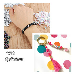 DIY Alphabet Themed Stretch Bracelet Making Kits&nbsp;DIY-PJ0001-08