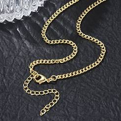 2.5MM Brass Curb Chain Necklaces for Women&nbsp;KK-CBA2293-12G