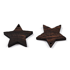Natural Wenge Wood Pendants&nbsp;WOOD-T023-80