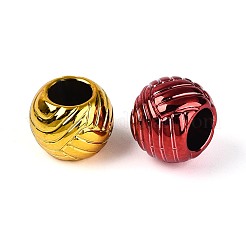 UV Plating Opaque Acrylic European Beads&nbsp;PACR-T017-15M
