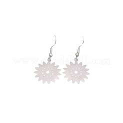 304 Stainless Steel Dangle Earrings for Women&nbsp;WGD83C1-01
