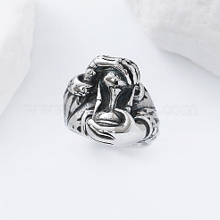 Vintage Punk 304 Stainless Steel Finger Rings&nbsp;YJ4863-3